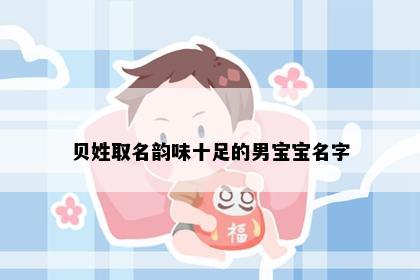 贝姓取名韵味十足的男宝宝名字