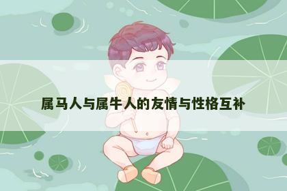 属马人与属牛人的友情与性格互补