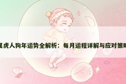 属虎人狗年运势全解析：每月运程详解与应对策略