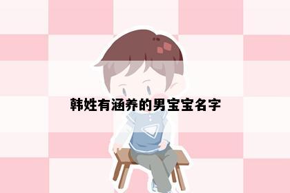 韩姓有涵养的男宝宝名字