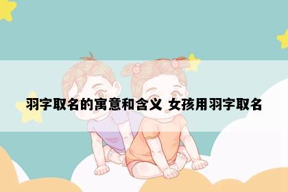 羽字取名的寓意和含义 女孩用羽字取名