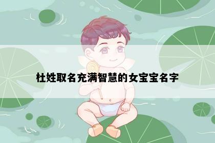 杜姓取名充满智慧的女宝宝名字