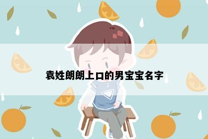 袁姓朗朗上口的男宝宝名字