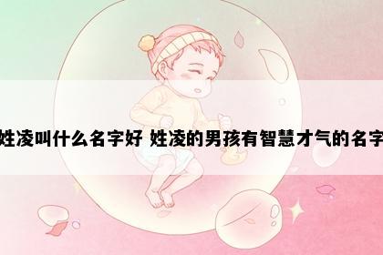 姓凌叫什么名字好 姓凌的男孩有智慧才气的名字