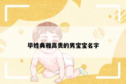 毕姓典雅高贵的男宝宝名字