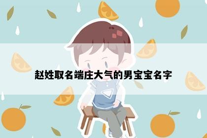 赵姓取名端庄大气的男宝宝名字